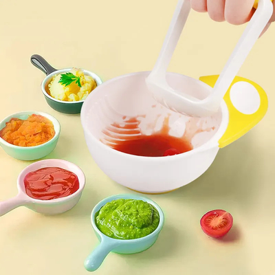Harga yang bagus Set Alat Makan Silikon Tidak Beracun Praktis, Mangkuk Penghancur Makanan Tidak Berbau on line