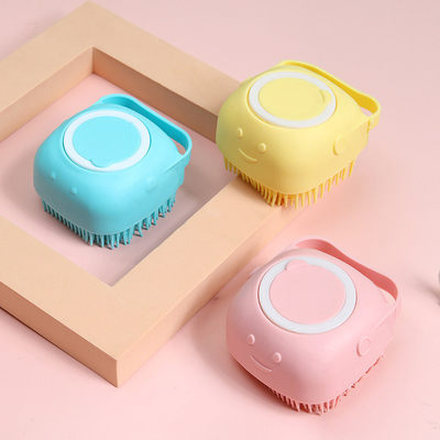 Harga yang bagus Eco Friendly Silicone Body Scrubber Dengan Dispenser Sabun Untuk Mandi on line