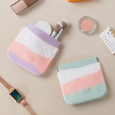Harga yang bagus Tas Kosmetik Silikon Mini Bisa dicuci Tanpa Bau Multi Fungsi on line