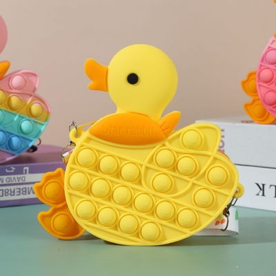 Harga yang bagus Tas Pop Bag Untuk Anak-anak Bebek Popper Sensor Fidget Putri Mainan Hadiah ADHD Kecemasan Penghilang Stres Crossbody Tas on line