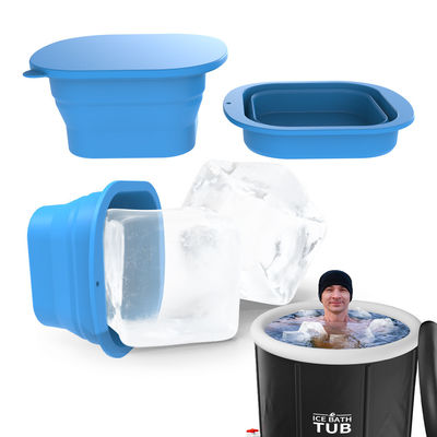 Harga yang bagus 2kg Silicone Ice Block Maker Untuk Rumah Lebih tebal Tray Ice Cube Besar Berguna Lagi Atlet Cold Plunge Aksesoris BPA Free Ice Maker on line