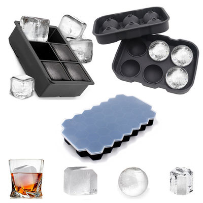 Harga yang bagus Tray Ice Cube Silikon 3 Paket - Ukuran Besar Cetakan Ice Cube Silikon dengan Penutup Buktinya Cap Ice Cube Square yang Dapat Dihapus Tray Ice Cube Square Dan Bebas BPA untuk Koktail, Whiskey, Stackable Flexible Ice on line