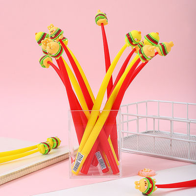 Harga yang bagus Cute Kawaii Pen Aksesoris Untuk Gadis Hewan Buah Bentuk Penghilang Stres Perlengkapan Gel Ink Pen Dengan Penggantian isi ulang Untuk Anak-anak Siswa Kantor Sekolah on line