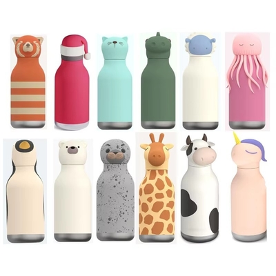 Harga yang bagus Custom Silicone Lid Stainless Steel Water Bottle for Kids on line