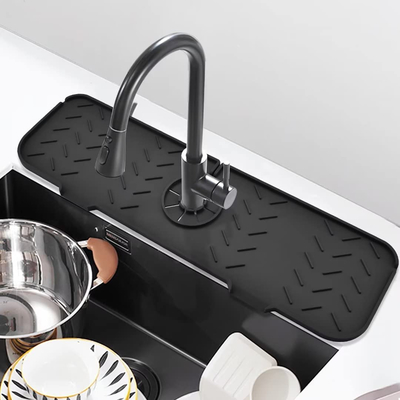 Penjaga Dapur Anti Bocor Praktis Kran Splash Mat Silikon Tidak Berbahaya