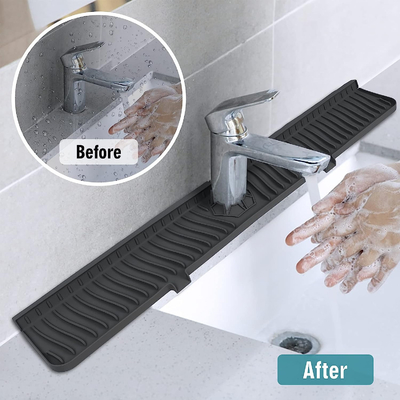 Harga yang bagus FDA Reusable Silicone Kitchen Produk Wastafel Penjaga Percikan Air on line