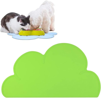 Harga yang bagus Silikon Pet Feed Mat Anjing Cat Placemat Mat Dengan Raised Edge Anti-Slip Waterproof Pet Bowl Mats Pet Food Tray on line
