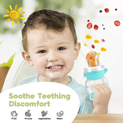 Harga yang bagus Anti Slip Silicone Food Teether Tidak Berbau Dapat Digunakan Kembali Ramah Lingkungan on line