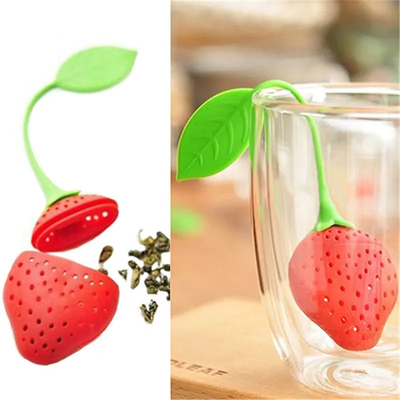 Infuser Saringan Teh Silikon Ringan Multicolor Tidak Berbahaya