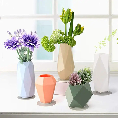 Harga yang bagus Pot Botol Bunga Silikon Tidak Beracun Multicolor Tidak Berbahaya Praktis on line