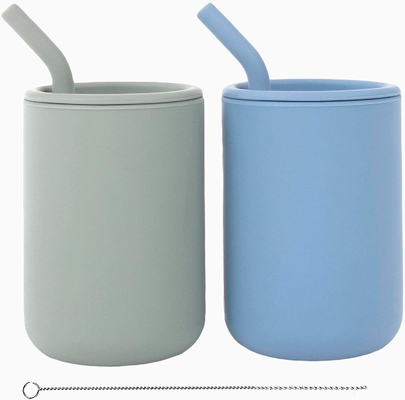Harga yang bagus Tahan lama BPA Free Silicone Sippy Cup, Silicone Training Cups Anti Bocor on line