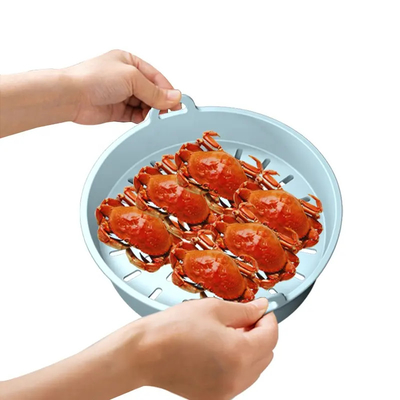 Produk Food Steamer Dapur Silikon Praktis Hambar Tidak Beracun