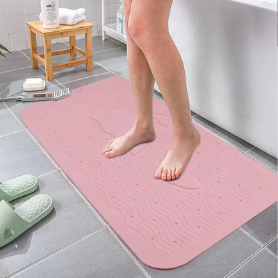Harga yang bagus Tikar Mandi Silikon Non Slip yang Dapat Dicuci Tidak Berbau Tidak Beracun Bebas BPA on line