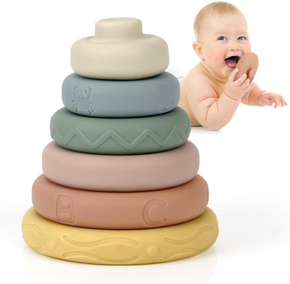 Harga yang bagus Multicolor Mainan Sensorik Pendidikan Tahan Lama, Mainan Bayi Mengunyah Multifungsi on line