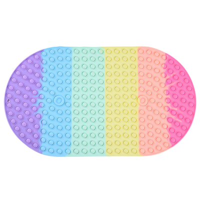 Harga yang bagus Non Slip Silicone Bathtub Mat Multipurpose Dengan Suction Cups on line