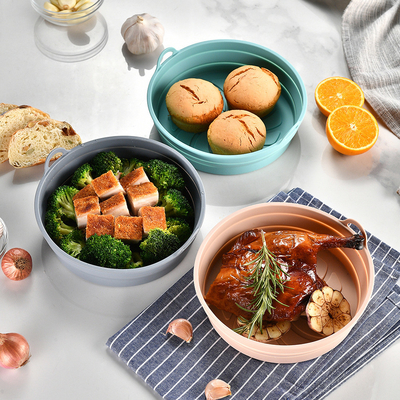 Harga yang bagus Silicone Air fryer Liner Digunakan Lagi untuk Air fryer Basket Kuat Kuat Gadget Dapur Air fryer Aksesoris Air fryer on line