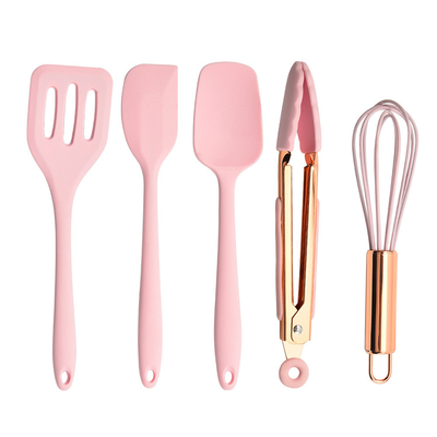 Harga yang bagus Set Papan Roti Silikon 5Pcs Set Spatula Silikon Non-Lapisan tahan lama Pakaian Masak Silikon Alat Masak on line