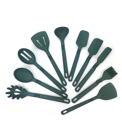 Harga yang bagus 10 Pcs Silikon Pakaian Dapur Set Pakaian Dapur Termasuk Spatula sendok Turner Whisk Tong, Cuci Piring on line