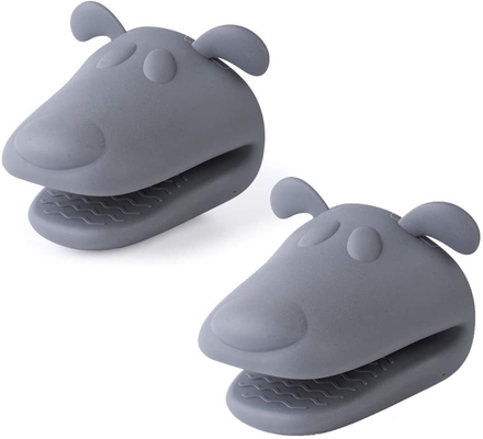 Harga yang bagus Mini Oven Mitts Sarung Tangan Silikon tahan panasMesin Masak Cubit Mitts Potholder Jari Cubit Grip Silikon Peralatan dapur on line