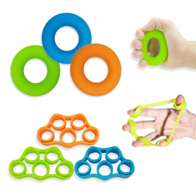 Harga yang bagus Silicone Grip Hand Strengthener Finger Exerciser Grip Force Trainer NEW MATERIAL lengan depan Grip Latihan FingerStretcher on line
