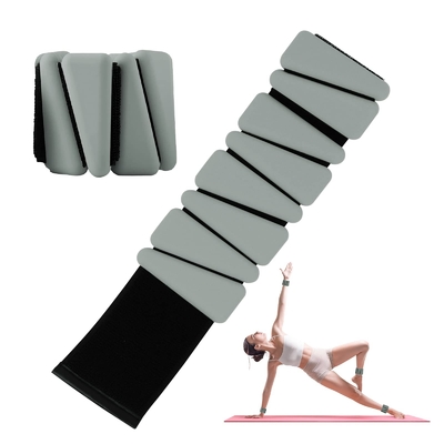 Harga yang bagus 2lbs Silikon Adjustable Ankle Wrist Weights Untuk Gym Rumah Gunakan Yoga Menari Pilates on line