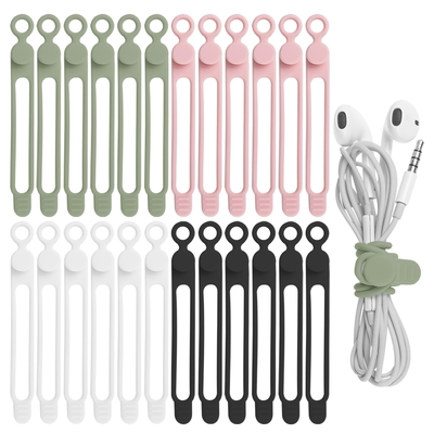 Harga yang bagus Silikon Kabel Manajemen Organizer Multipurpose Elastic Cord Organizer Untuk Bundling Dan Memasuki Kabel Kabel Wire Tie on line
