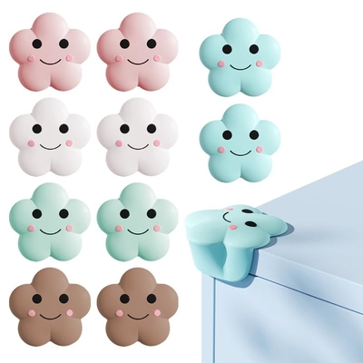 Anak-anak Makanan Grade Silicone Corner Protectors Furniture Corner Guard Edge Safety Bumpers Perekat