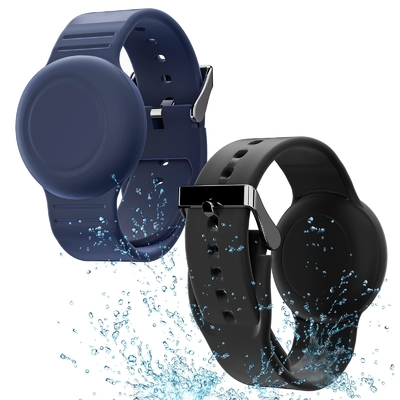 Anak-anak Waterproof Silicone Air Tag Gelang Pergelangan Tangan Ringan GPS Tracker Holder Untuk Apple