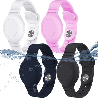 Harga yang bagus Airproof Kids Silicone Airtag Gelang Untuk Pergelangan Tangan Of AirTag GPS Tracker Case Untuk Air Tag Holder Strap Band on line