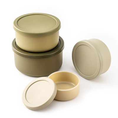 Harga yang bagus Anak-anak Silicone Food Storage Container Bebas BPA Airproof Tag Bento Lunch Box on line