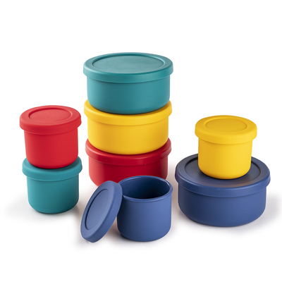 Harga yang bagus Kotak Bento Silikon Untuk Anak-anak Anak-anak Silikon Food Grade Lunchbox Leakproof on line