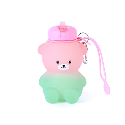 Harga yang bagus Botol air, Botol air lipat untuk anak-anak, Botol air lucu - Kawaii Cat Penampilan - Portable Leak Proof, BPA Free on line