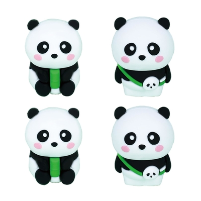 Harga yang bagus OEM diterima Penda kecil Panda manual pensil pengasah untuk perlengkapan kantor sekolah on line