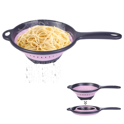 Harga yang bagus Reusable Silicone Collapsible Saringan Saringan Sayur Portabel on line