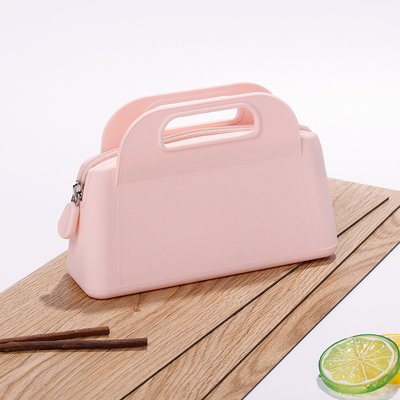 Harga yang bagus Nontoxic Toiletry Silicone Makeup Bag Serbaguna Anti Bocor on line