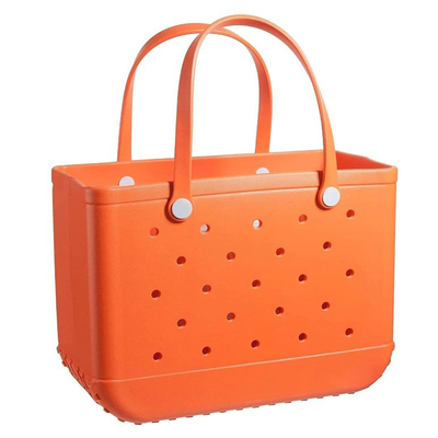 Waterproof Beach Tote Bag, Washable Anti-tip Durable Beach Storage Basket