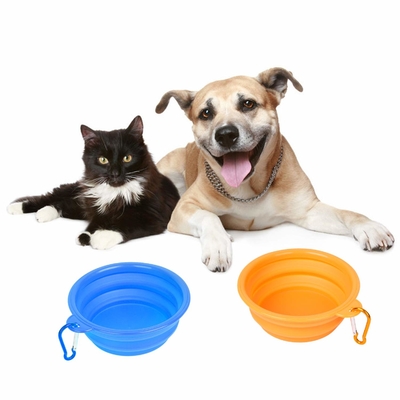 Harga yang bagus Silicone Collapsible Dog Bowls Bebas BPA Portable Foldable Travel Bowl Untuk Hewan Peliharaan Makanan Kucing Air Makanan Piring Untuk Camping on line