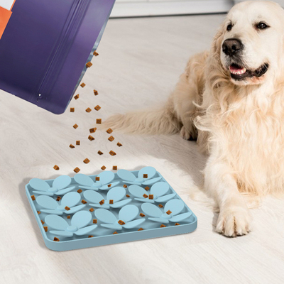 Silikon Slow Feeder Dog Bowls Cat Bowls Dengan Cups Suction, Silikon Pet Bowl Untuk Makan Lambat