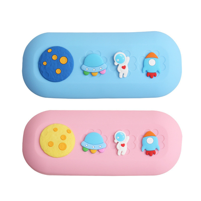 Harga yang bagus DIY Kasus Pensil Silikon Besar Cute Pensil Kantong Untuk Anak Laki-laki Anak Perempuan Hadiah Natal Perlengkapan Sekolah Anak-anak Hadiah Pen Holder on line