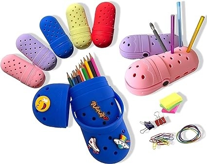 Harga yang bagus DIY Silicone Pencil Box Case Holder Fleksibel Mudah Untuk Membersihkan Waterproof Perlengkapan Sekolah Siswa on line