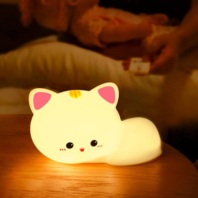 Harga yang bagus Putih Squishy Bunny Night Light Waterproof 16 Warna Cute Kids Santacam Nightlight on line