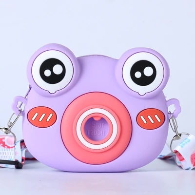 Harga yang bagus Cute Frog Silikon Pensil Kotak Perlengkapan Sekolah Pensil Kasus Untuk Anak-anak Tas Makeup Tas Bahu Untuk Hadiah Ulang Tahun Natal on line
