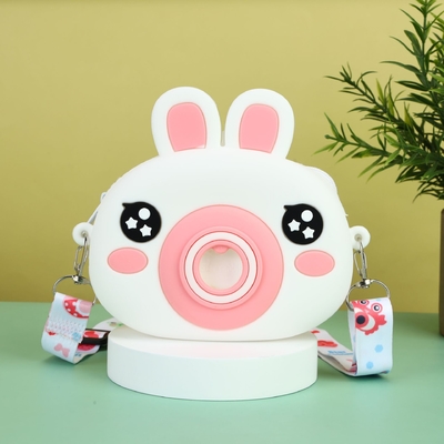 Harga yang bagus Kamera Kelinci Silikon Mini Koin Tas Bahu Tas Kartun Anak-anak Tas Untuk Tas Tangan Anak-anak Tas Bahu Untuk balita on line
