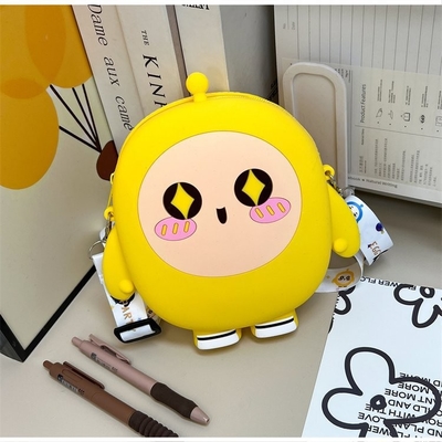 Harga yang bagus Cartoon Silicone Pencil Case Coin Wallet Bag Crossbody Shoulder Bag Kid Handbag Coin Purse Untuk Hadiah Ulang Tahun Gadis Kecil on line