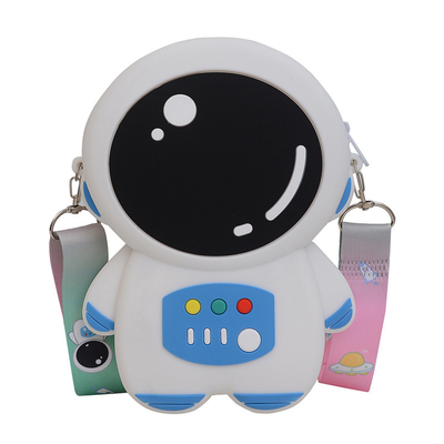 Harga yang bagus Astronaut Silicone Pencil Bag Bpa Gratis Untuk Alat tulis Penyimpanan Perlengkapan Sekolah Pencil Case Kartun Makeup Bag Untuk Anak-anak on line