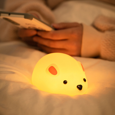 Harga yang bagus Lampu Malam Mouse untuk Anak-anak LED Isi Ulang Lampu Anak Pengatur Waktu Lampu Samping Tempat Tidur Dekorasi Lampu Malam Menyusui Kamar Bayi on line