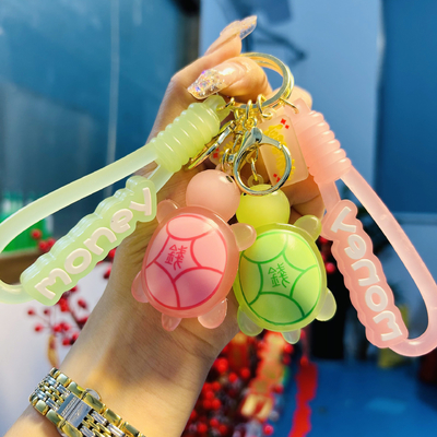 Harga yang bagus Cartoon Keychain Star Car Key Ring Demon Rabbit Charm Bag Aksesoris Untuk Wanita on line