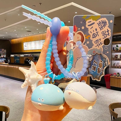 Tas Tas Pintar Ikan Laut Kartun Keychain Kawaii Animal Keychains Untuk Anak Perempuan Dan Wanita