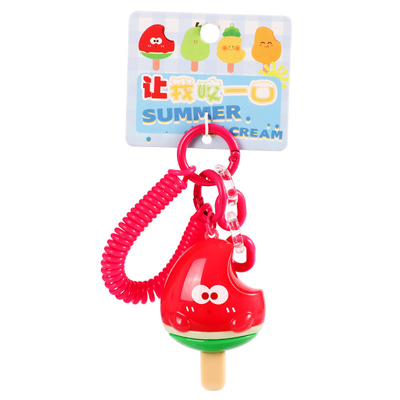 Harga yang bagus Kartun Keychain Set Soft Touch Buah Pendant Key Ring untuk Anak-anak Pesta Favorit Sekolah dan Kantor on line