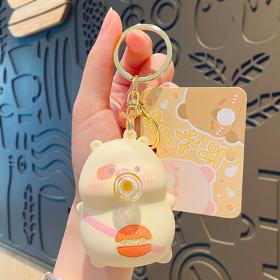 Customized Cute Pendant Squishy Toys Silicone Keychain Non-Toxic untuk Anak-anak dan Dewasa